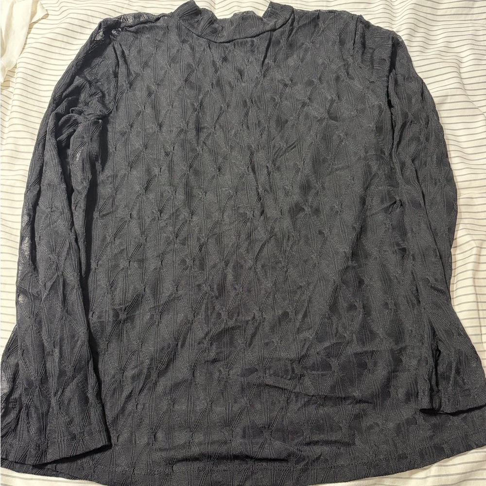 Maurices Black Lace T Shirt